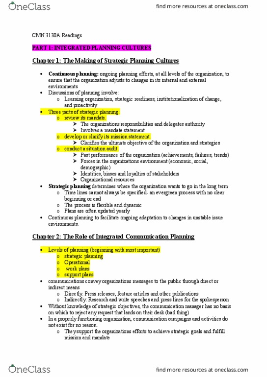 CMN 3130 Chapter Notes - Chapter All : Selective Perception, Attribution Bias, Longitudinal Study thumbnail